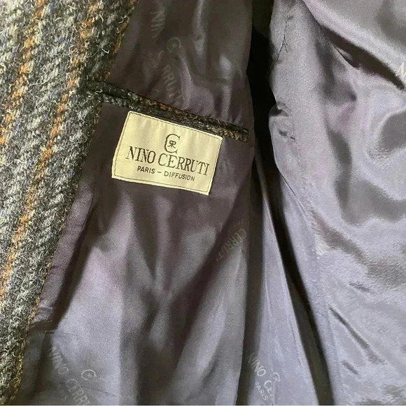 Nino Cerutti pure virgin wool jacket blazer  sport coat size 40R - Picture 5 of 8